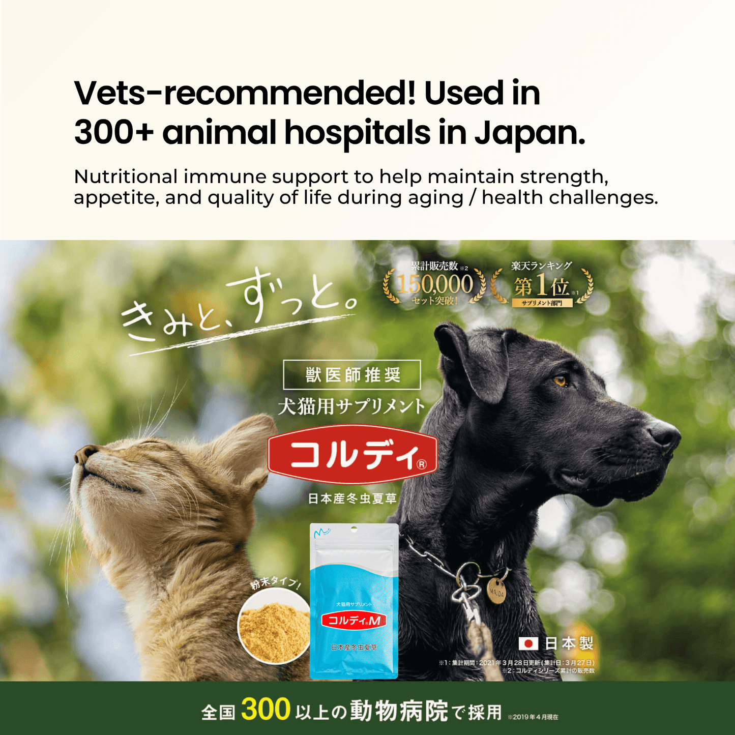 Monolith Cordy M - Japanese Pure Authentic Cordyceps for Dogs & Cats