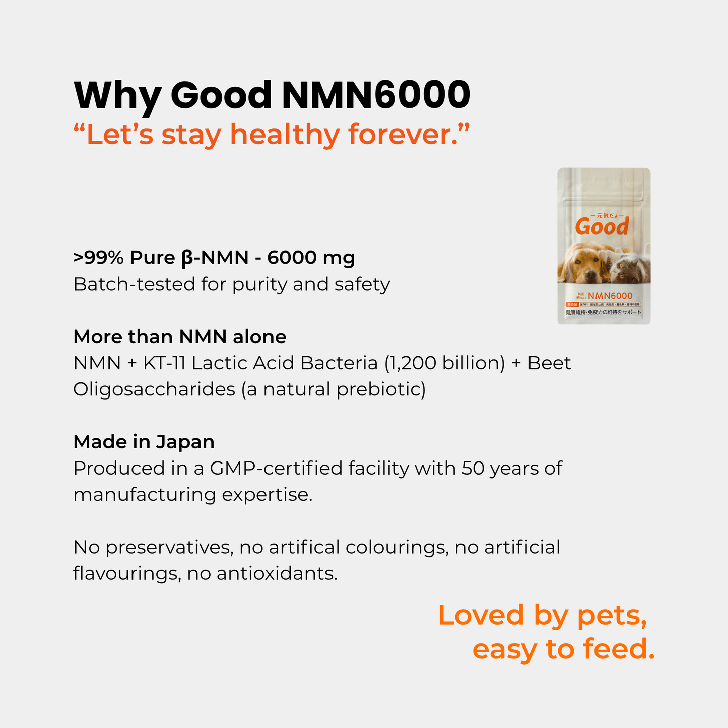 Morerich Good NMN6000 for Dogs & Cats